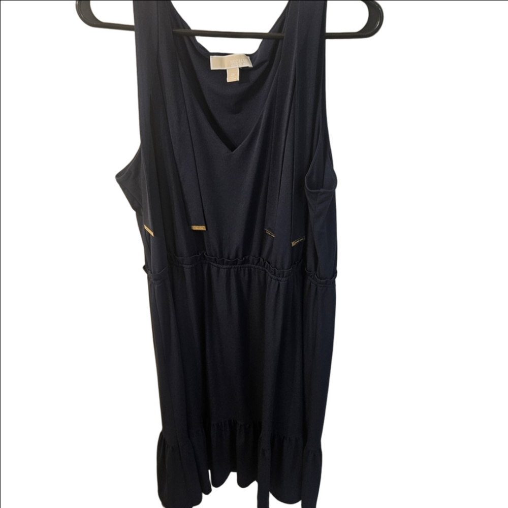 Michael Kors Navy Mini Sleeveless Dress
